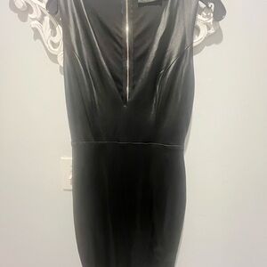 Chic Black Medium Length Dress